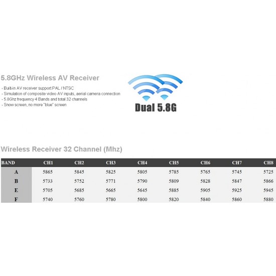 Feelworld 7'' FPV wireless DVR receiver monitor PVR732