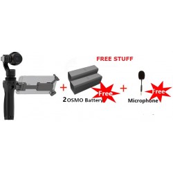 DJI OSMO 4K Camera and 3-Axis Gimbal with 2 OSMO Batteries and FREE FM-15 flexi Microphone