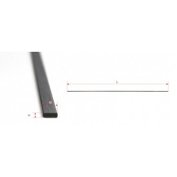 Flat and Thin Carbon Fibre Rod 1.0mm*3mm*1M