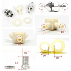 Fuel Pipe Connector Sets x 3 