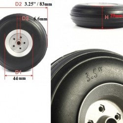 RC plane PU Wheel 3.25 inch / 83mm (pair)