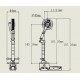 JP Hobby 10mm Scale Metal Oleo Struts Set with Retracts, Wheels, Brakes