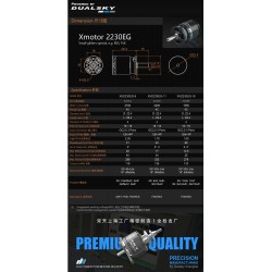 Dualsky XM2230EG Motor for F5K, RES gliders x3