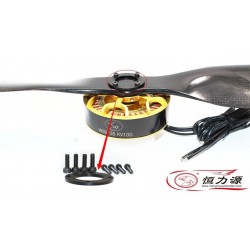 Hengli W9235 KV100 Motor x2 with 1 pair 30x8 Hengli C.F Propeller