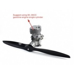 Carbon Fibre Propeller 19*8 for 30-35CC Gas Plane 