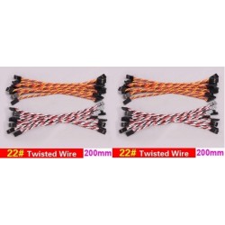 20x Servo Extension Twisted Wire 22#/22AWG 200mm