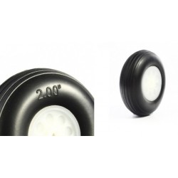 RC plane PU Wheel with Plastic Hub 2.0 inch (pair)